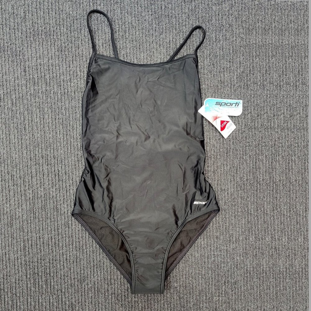 NWT Sporti Microback One-piece Swimsuit *minor manufacturing defect*
